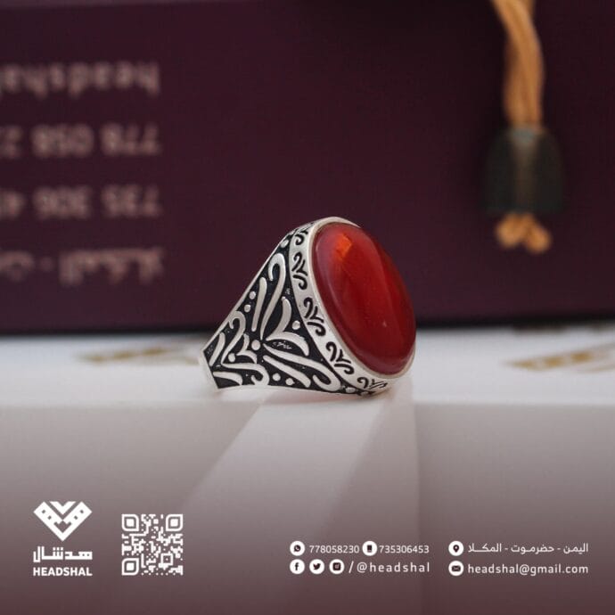 ⁦خواتم فضة عقيق يماني⁩ - الصورة ⁦13⁩