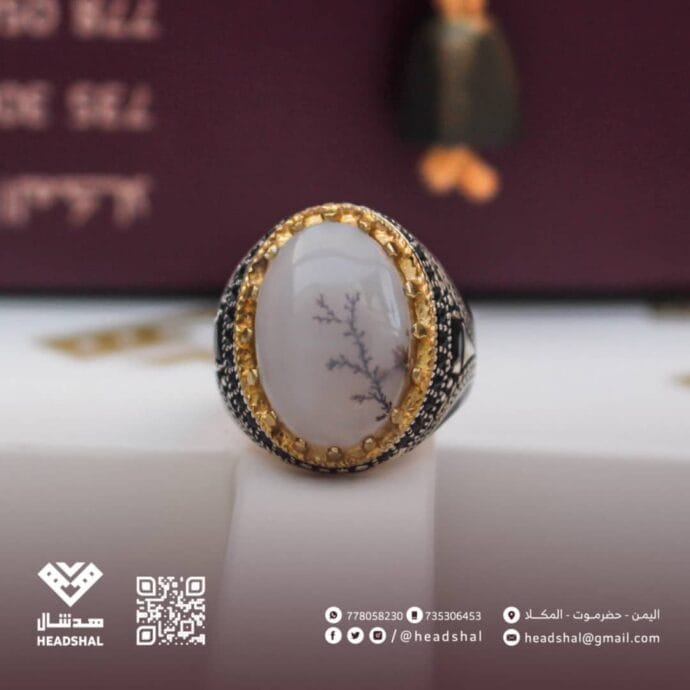 ⁦خواتم فضة عقيق يماني⁩ - الصورة ⁦4⁩