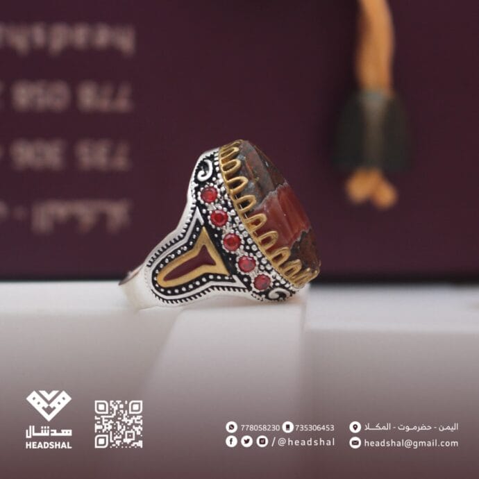 ⁦خواتم فضة عقيق يماني⁩ - الصورة ⁦16⁩