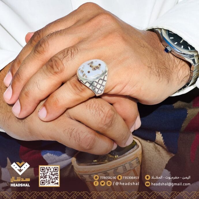 ⁦خواتم فضة عقيق يماني⁩ - الصورة ⁦24⁩