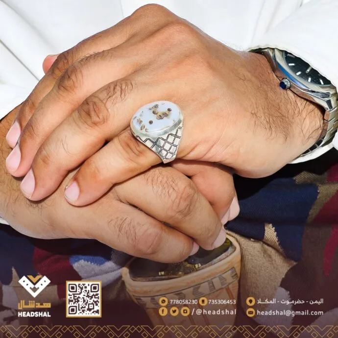 ⁦خواتم فضة عقيق يماني⁩ - الصورة ⁦24⁩