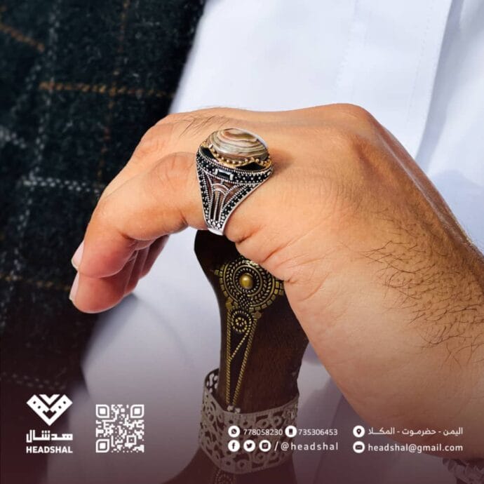 ⁦خواتم فضة عقيق يماني⁩ - الصورة ⁦23⁩