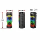 ⁦سماعة ومكبر صوت Zqs6210W بتقنية البلوتوث⁩ - الصورة ⁦2⁩