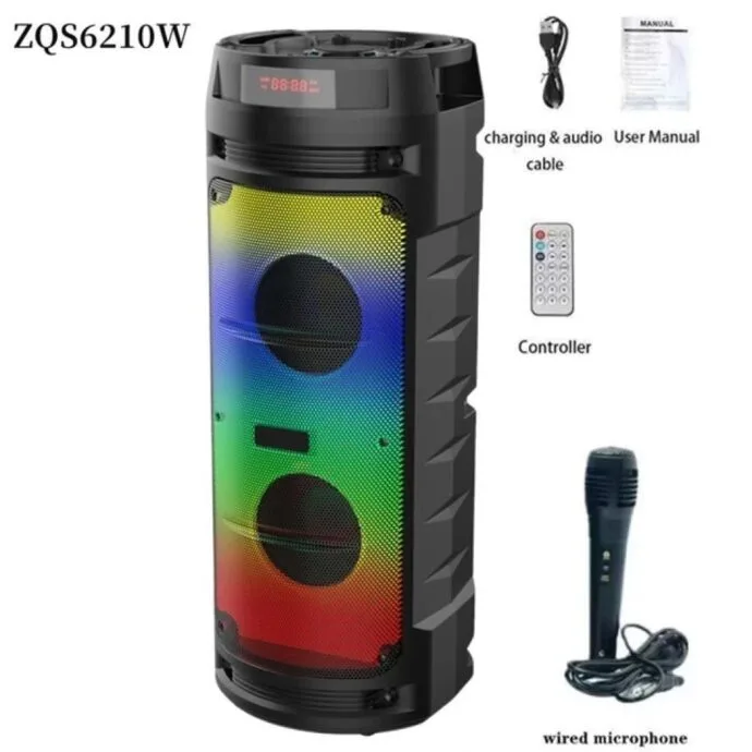 ⁦سماعة ومكبر صوت Zqs6210W بتقنية البلوتوث⁩ - الصورة ⁦4⁩