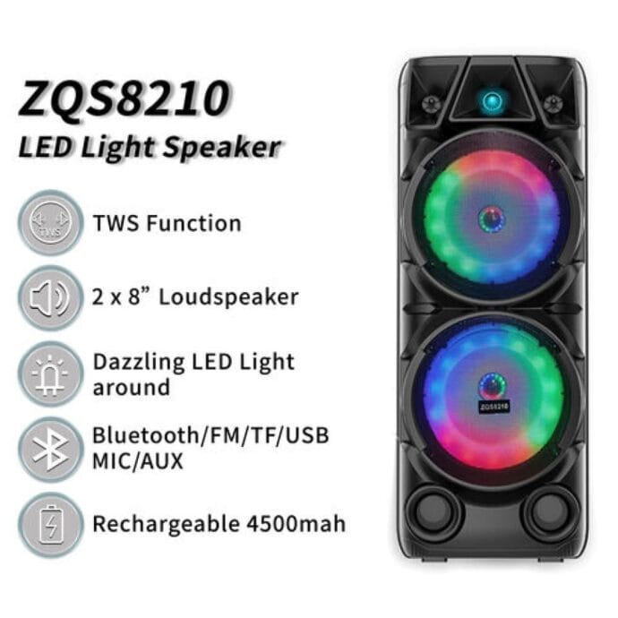 ⁦مكبر صوت ZQS8210 بتقنية البلوتوث⁩ - الصورة ⁦6⁩