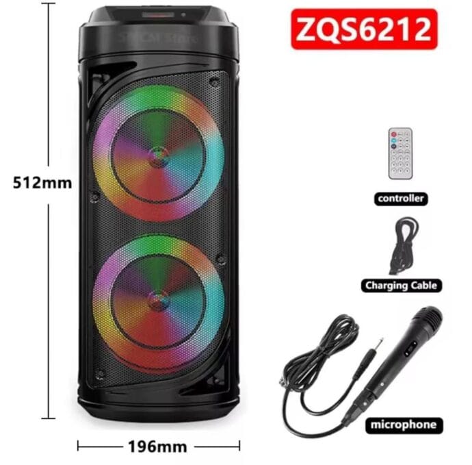 ⁦مكبر صوت ZQS6212 ببطارية 3000 مللي أمبير⁩ - الصورة ⁦5⁩